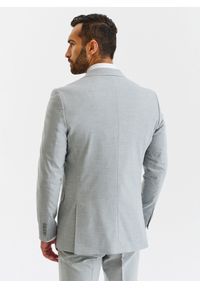 Pako Lorente - PAKO LORENTE – Męska jasnoszara marynarka garniturowa. Kolor: szary. Materiał: tkanina. Styl: klasyczny #7
