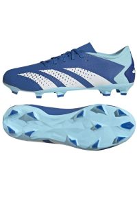 Adidas - Buty piłkarskie adidas Predator Accuracy.3 L Fg M GZ0015 niebieskie. Zapięcie: sznurówki. Kolor: niebieski. Materiał: syntetyk, guma. Sport: piłka nożna #1