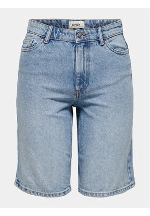 only - ONLY Szorty jeansowe Sonny 15256709 Niebieski Regular Fit. Kolor: niebieski. Materiał: bawełna