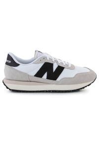 Buty New Balance M MS237SF białe. Zapięcie: sznurówki. Kolor: biały. Materiał: guma, zamsz, materiał, skóra. Szerokość cholewki: normalna #1