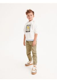 Reserved - Bluza oversize SmileyWorld® - złamana biel. Materiał: dzianina, bawełna