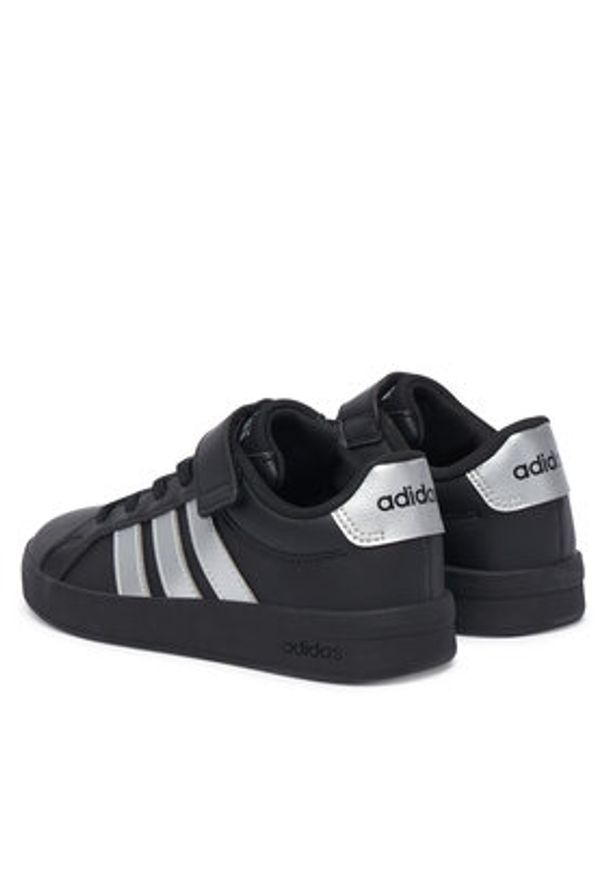Adidas - adidas Sneakersy Grand Court 3.0 Shoes Children KI7191 Czarny. Kolor: czarny. Materiał: skóra