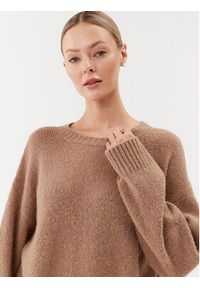 Weekend Max Mara Sweter Xanadu 23536611 Beżowy Relaxed Fit. Kolor: beżowy. Materiał: wełna #5