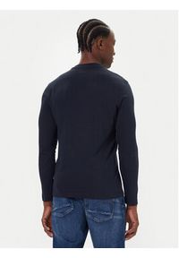 Bugatti Longsleeve 8330-85044D Granatowy Regular Fit. Kolor: niebieski. Materiał: bawełna. Długość rękawa: długi rękaw #5