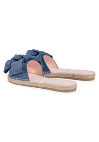 Manebi Espadryle Sandals With Bow K 1.3 J0 Niebieski. Kolor: niebieski. Materiał: zamsz, skóra