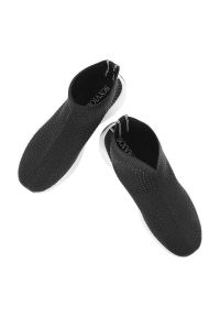 Sca'viola - Czarne Botki Sca'Viola Damskie Stylowe Obuwie. Kolor: czarny. Materiał: materiał. Styl: elegancki, sportowy #4