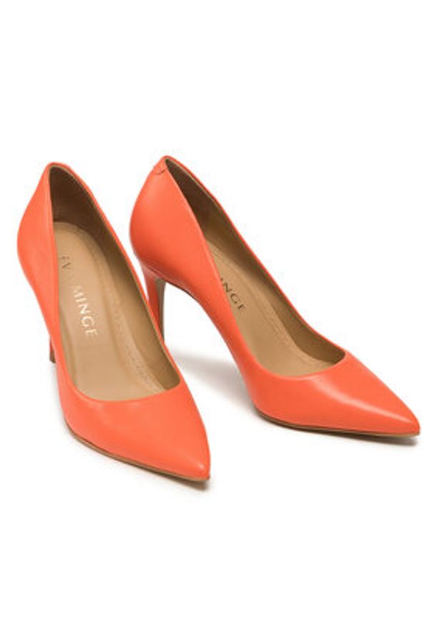 Eva Minge Szpilki EM-44-11-001407 Pomarańczowy. Kolor: pomarańczowy. Materiał: skóra. Obcas: na szpilce