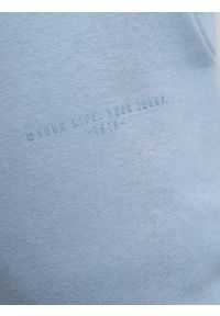Big-Star - Spodnie dresowe męskie z bawełny organicznej niebieskie William 400. Kolor: niebieski. Materiał: dresówka, bawełna. Wzór: aplikacja, nadruk #5