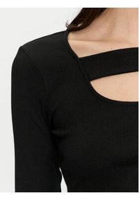Brave Soul Bluzka LLT-248NALA Czarny Slim Fit. Kolor: czarny. Materiał: bawełna #4