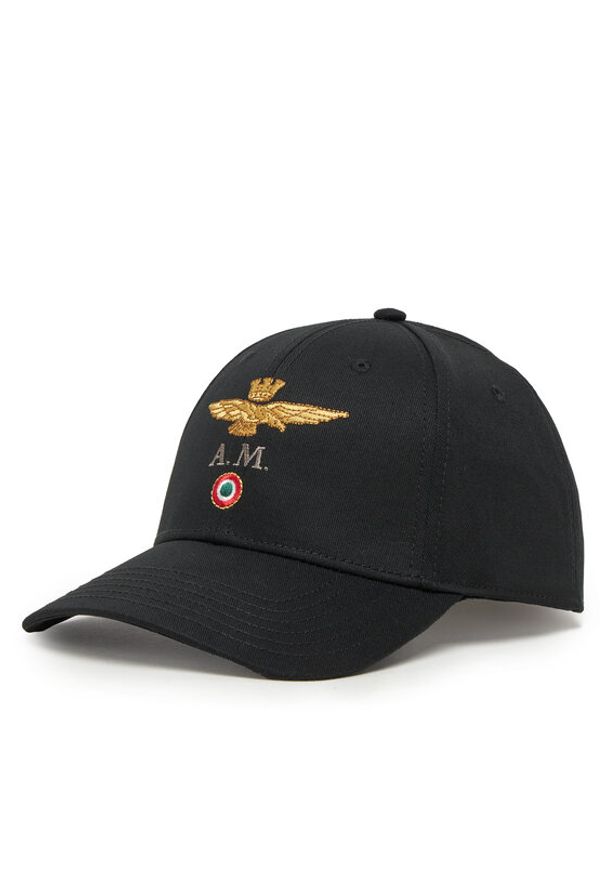 Aeronautica Militare Czapka z daszkiem 251HA1100CT2848 Czarny. Kolor: czarny. Materiał: bawełna, materiał