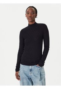 Patrizia Pepe Sweter 8K0368/K307-K103 Czarny Regular Fit. Kolor: czarny. Materiał: syntetyk #1