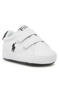 Polo Ralph Lauren Sneakersy Heritage Court Ii Ez Layette RL100731 Biały. Kolor: biały. Materiał: skóra
