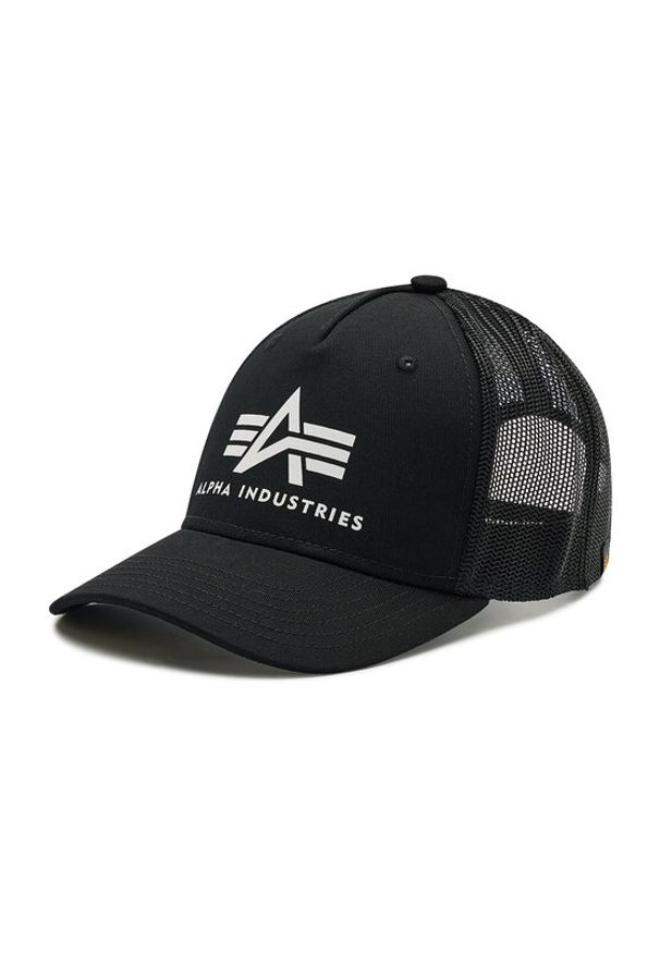 Alpha Industries Czapka z daszkiem Basic Trucker Cap 186902 Czarny. Kolor: czarny. Materiał: materiał