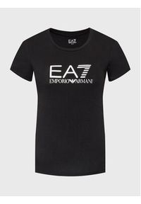 EA7 Emporio Armani T-Shirt 8NTT66 TJFKZ 1200 Czarny Slim Fit. Kolor: czarny. Materiał: bawełna #2