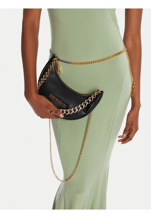 Love Moschino - LOVE MOSCHINO Torebka JC4094PP1NLU0000 Czarny. Kolor: czarny. Materiał: skórzane