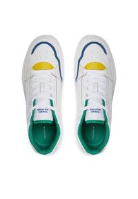 TOMMY HILFIGER - Tommy Hilfiger Sneakersy Th Basket Street Pop FM0FM04968 Biały. Kolor: biały. Materiał: skóra #6