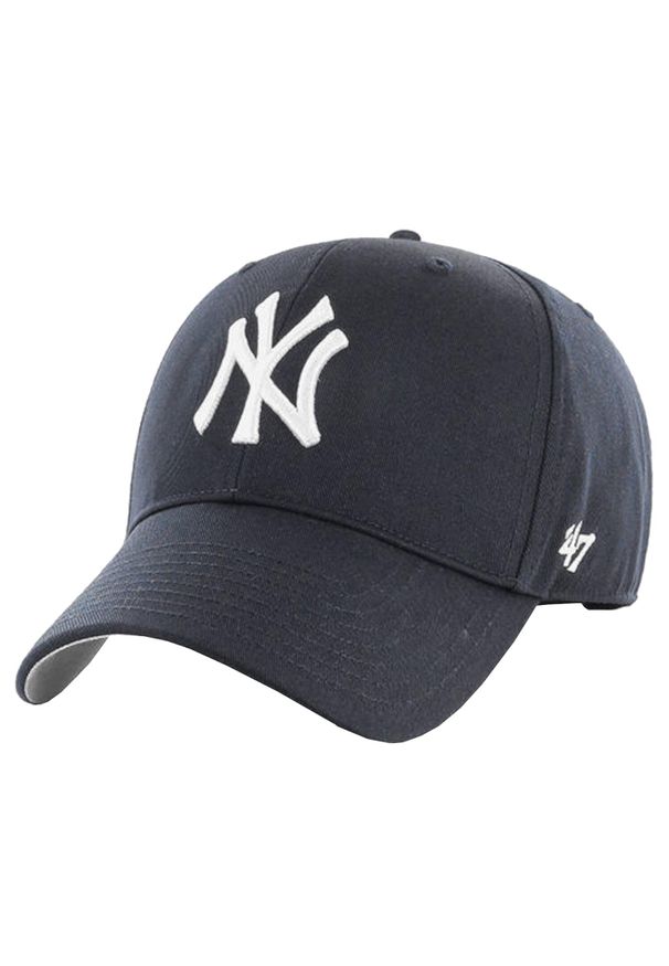 Chłopięca czapka z daszkiem 47 Brand MLB New York Yankees Kids Cap. Kolor: niebieski. Materiał: wełna, akryl