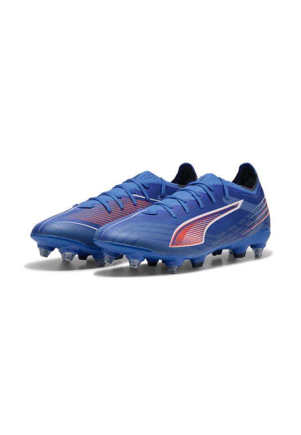Puma - Buty piłkarskie unisex ULTRA 6 MATCH MxSG PUMA Ultra Blue White Glowing Red. Kolor: czerwony, niebieski, wielokolorowy, biały. Szerokość cholewki: normalna. Sport: piłka nożna