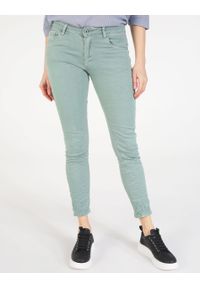 Unisono - ZIELONE JEANSY 191-1226S-5 ACQU. Kolor: zielony. Materiał: jeans #1