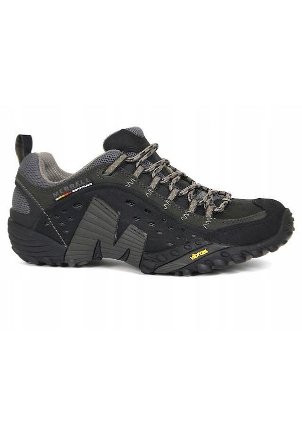 Merrell - Buty trekkingowe na co dzień męskie MERRELL INTERCEPT skóra duży rozmiar. Okazja: na co dzień. Kolor: wielokolorowy. Materiał: skóra