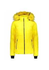 Kurtka narciarska damska CMP Zip Hood. Kolor: wielokolorowy, żółty, czarny. Sport: narciarstwo #1