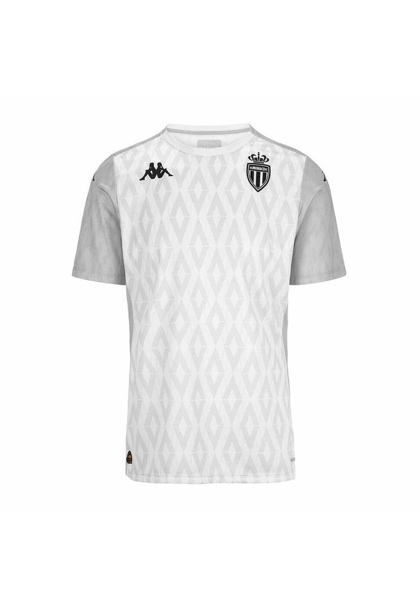 Kappa - Koszulka AS Monaco Aboupret Pro 8 2024/25. Kolor: szary. Sport: piłka nożna