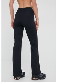Peak Performance spodnie damskie kolor czarny. Stan: podwyższony. Kolor: czarny. Materiał: dzianina. Wzór: gładki