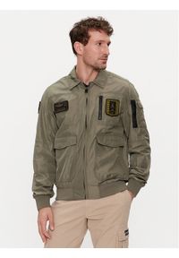 Aeronautica Militare Kurtka bomber 241AB2071CT3081 Zielony Regular Fit. Kolor: zielony. Materiał: syntetyk