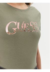 Guess T-Shirt W4RI24 JA914 Zielony Regular Fit. Kolor: zielony. Materiał: bawełna #5