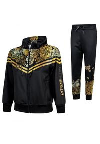 Dres Sportowy Damski komplet EXTREME HOBBY ROSE. Kolor: czarny. Materiał: poliester #1