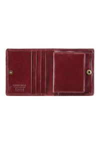 Wittchen - Damski portfel ze skóry lakierowany mały bordowy. Kolor: czerwony. Materiał: skóra, lakier #4