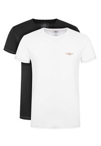 Aeronautica Militare Komplet t-shirtów AM1UTI003B Kolorowy Slim Fit. Materiał: bawełna. Wzór: kolorowy #1