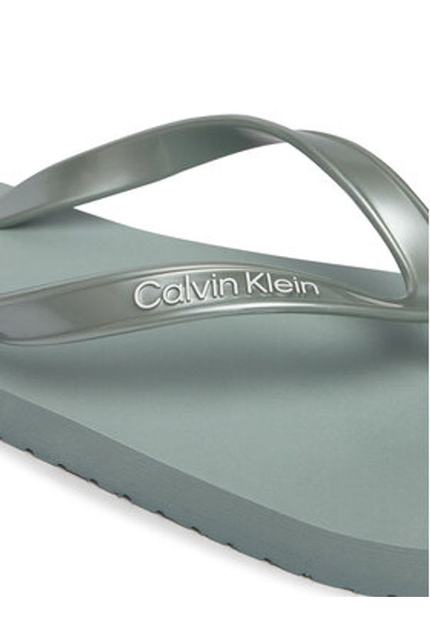 Calvin Klein Japonki Arwa HW0HW02956 Zielony. Kolor: zielony. Materiał: syntetyk