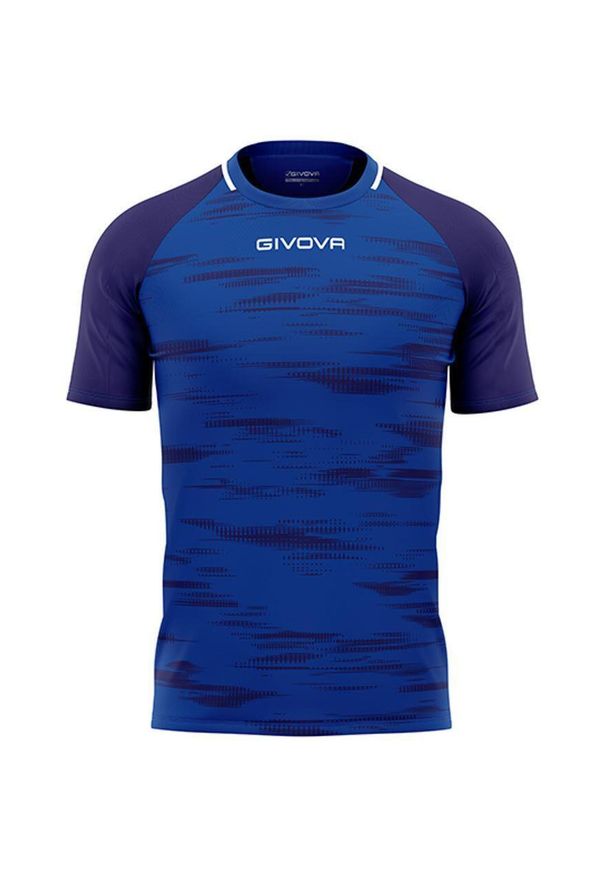 Koszulka Sportowa Givova Pixel Royal Blue XL - Lekka i Oddychająca. Kolor: żółty, wielokolorowy, niebieski, czarny, pomarańczowy. Sport: piłka nożna