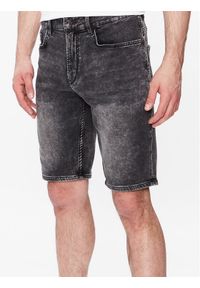 Salsa Szorty jeansowe 126916 Szary Regular Fit. Kolor: szary. Materiał: bawełna