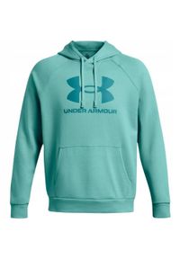 Under Armour - Męska Bluza Polarowa Z Logo Rival. Kolor: niebieski. Materiał: polar