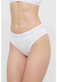 Calvin Klein Underwear Figi kolor biały. Kolor: biały. Materiał: materiał, dzianina. Wzór: gładki