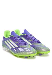 Adidas - adidas Buty do piłki nożnej F50 League Firm/Multi-Ground Boots JI0003 Fioletowy. Kolor: fioletowy. Materiał: materiał #3