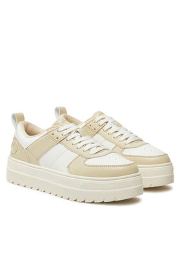 Hugo - HUGO Sneakersy Lyssa 50536310 Beżowy. Kolor: beżowy. Materiał: materiał
