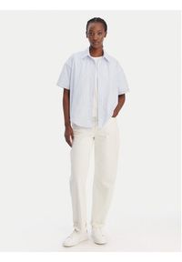 Calvin Klein Koszula LV00QS7652 Błękitny Relaxed Fit. Kolor: niebieski. Materiał: bawełna #3