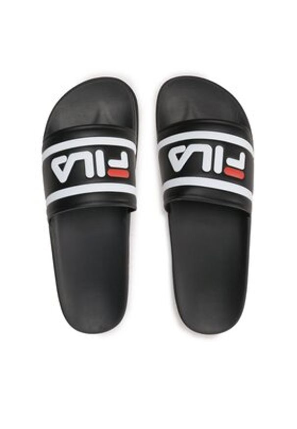 Fila Klapki Morro Bay Zeppa Wmn FFW0048 Czarny. Kolor: czarny. Materiał: skóra