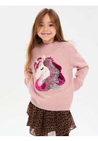 Sinsay - Sweter z jednorożcem - różowy. Kolor: różowy
