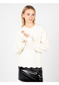 Pinko Sweter "Chianti" | 1G166W Y79B | Chianti | Kobieta | Biały. Okazja: na co dzień. Kolor: biały. Materiał: poliester, wiskoza, poliamid. Styl: casual #2