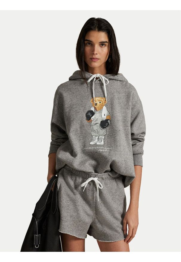 Polo Ralph Lauren Bluza 211971713001 Szary Relaxed Fit. Typ kołnierza: polo. Kolor: szary. Materiał: bawełna