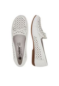 Rieker Mokasyny L6352-80 Biały. Kolor: biały. Materiał: skóra #3