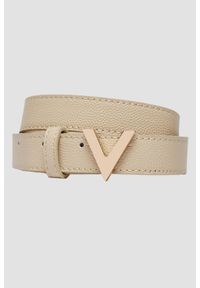 Valentino by Mario Valentino - VALENTINO Beżowy pasek damski Divina, Rozmiar XS. Kolor: beżowy