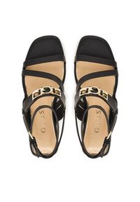 Guess Sandały FLJRUL LEA03 Czarny. Kolor: czarny. Materiał: skóra #2