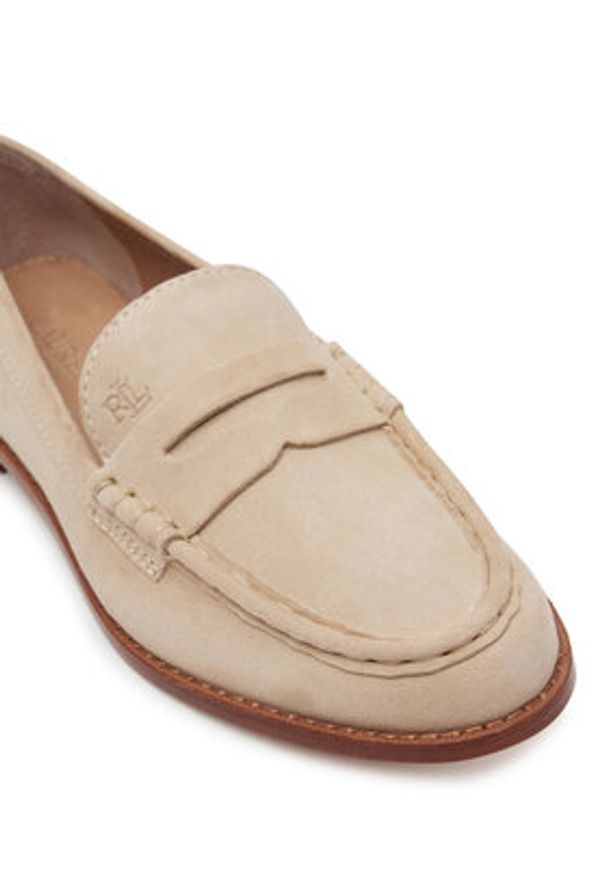 Lauren Ralph Lauren - LAUREN RALPH LAUREN Mokasyny Wynnie 802970584001 Beżowy. Kolor: beżowy. Materiał: zamsz, skóra