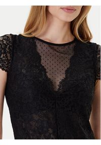 Morgan Body 201-DONAO.N Czarny Slim Fit. Kolor: czarny. Materiał: syntetyk #5