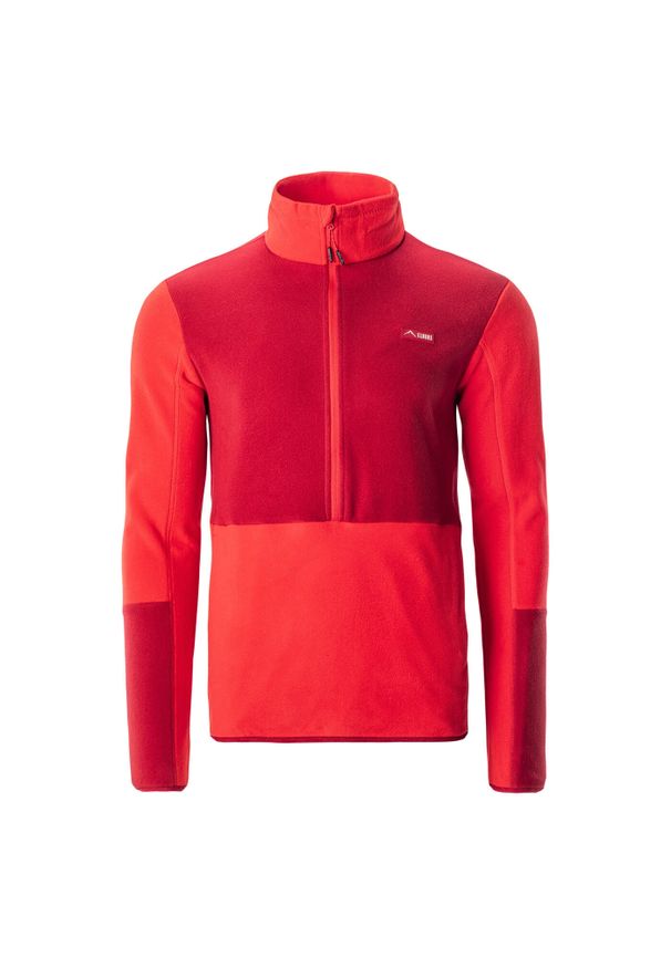 Elbrus - Damska Bluza Polarowa Cari Logo Polartech Fleece Jacket. Kolor: czerwony. Materiał: polar. Sezon: zima. Sport: turystyka piesza